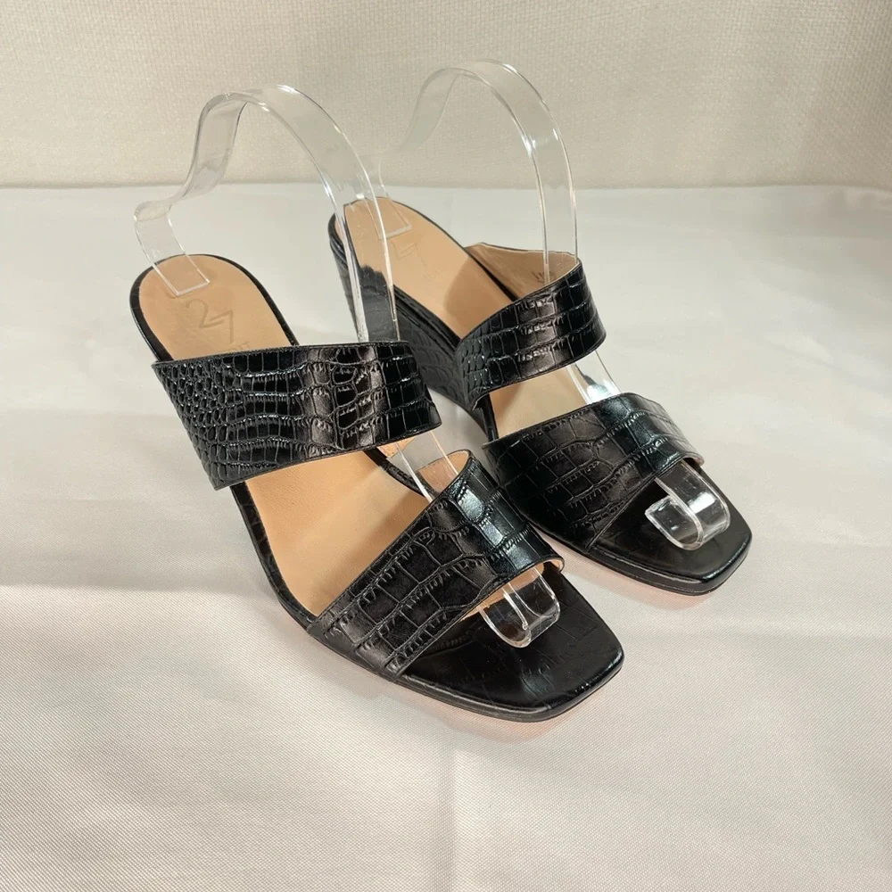 Naturalizer 27 Edit Womens Vennice Leather Sandals Black. Size 9 Like Ne…